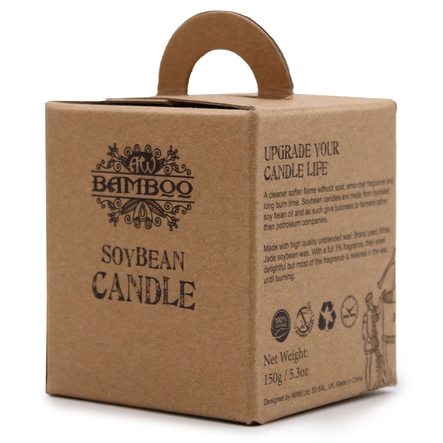Bougie Parfumée Figue & Cassis – Cire de Soja Naturelle