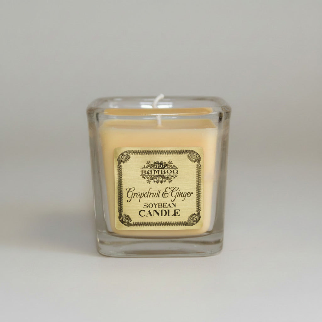 Bougie Parfumée Pamplemousse & Gingembre – Cire de Soja Naturelle