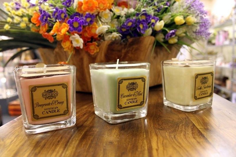 Bougie Parfumée Grenade & Orange – Cire de Soja Naturelle