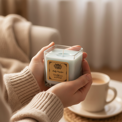 Bougie Parfumée Grenade & Orange – Cire de Soja Naturelle